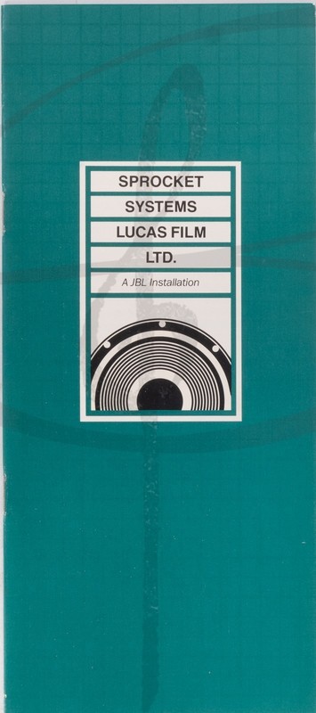 RARE SPROCKET SYSTEMS LUCAS FILM LTD JBL THX BEHIND SCREEN PAMPHLET PROMO DOC