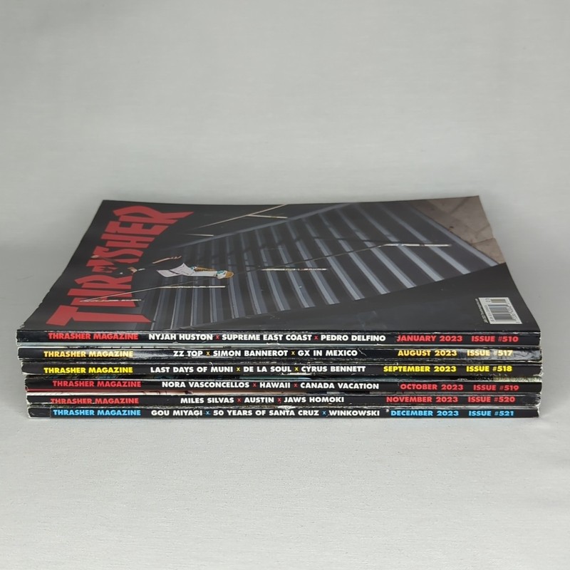 THRASHER SKATEBOARD MAGAZINE 2023 Lot Of 6