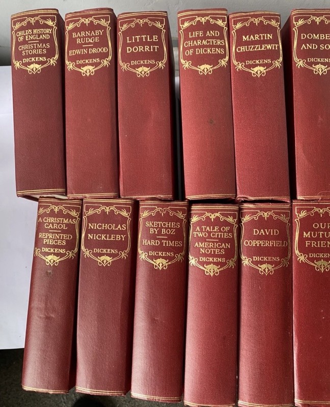 Charles Dickens 16 Set Complete Collection 1930s Odhams Press Excellent Condtion gallery