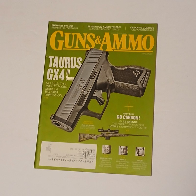 Guns & Ammo Magazine August 2021 Taurus GX4 in 9mm Makes Big First Impression