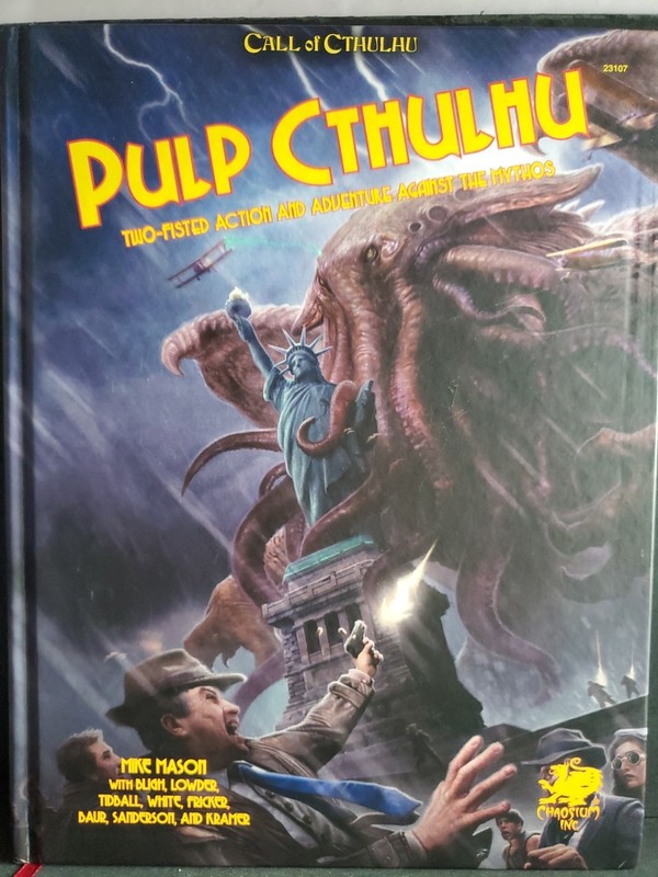 Pulp Cthulhu RPG Call of Cthulhu 7th Ed Chaosium Hardcover