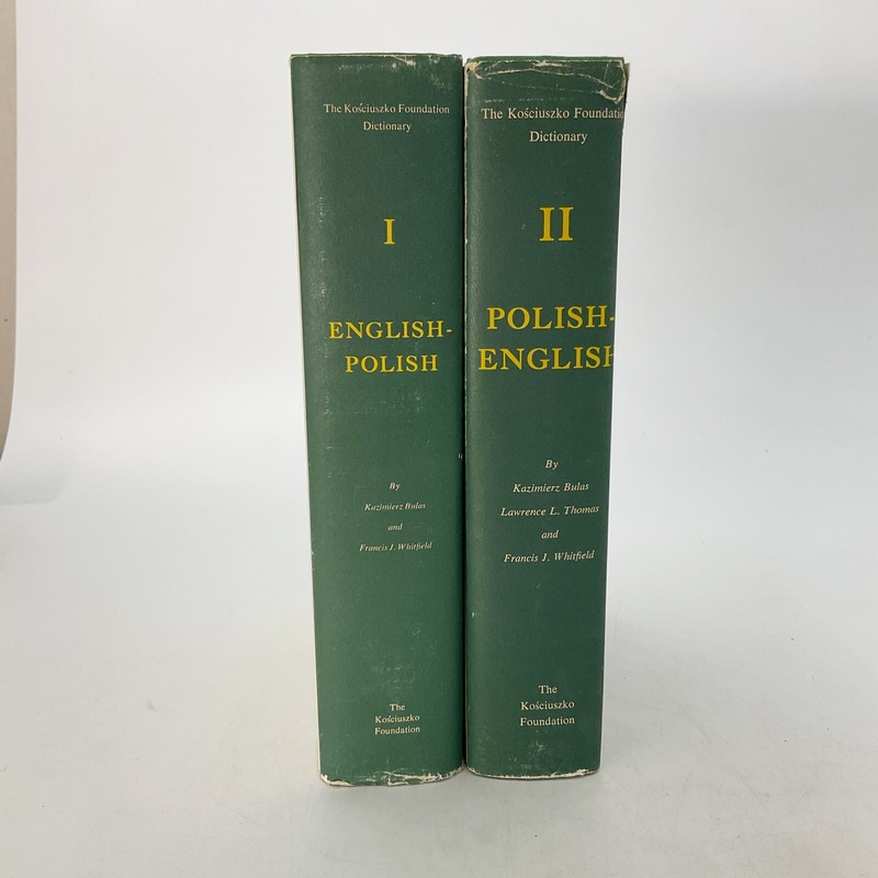 Kosciuszko English Polish Dictionary Vol 1 and Vol 2 Hardcover Book 1975 gallery
