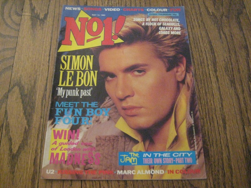 No 1 Magazine May 83 Duran Duran Simon Le Bon U2 Marc Almond