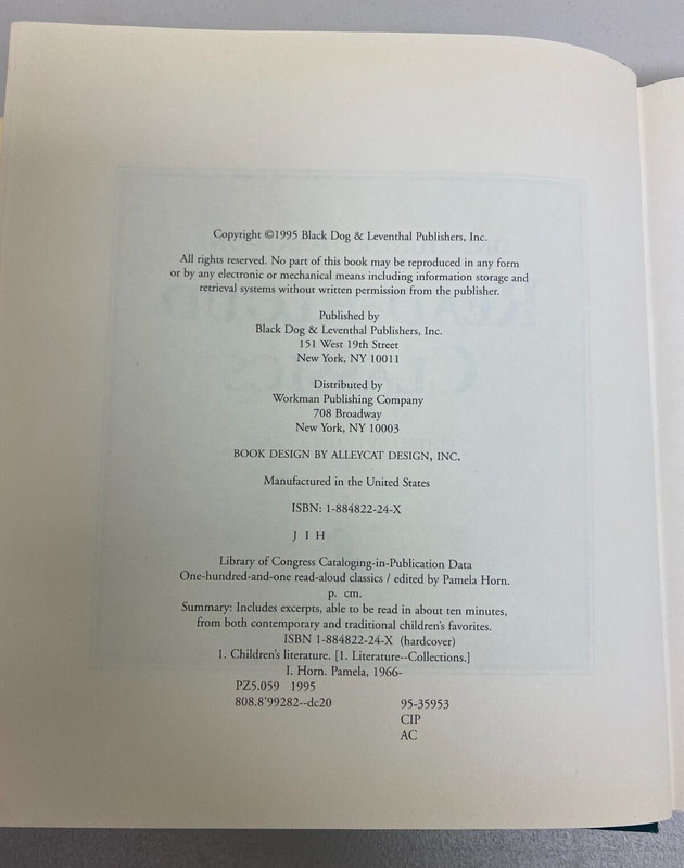 101 READ ALONG CLASSICS 1995 BLACK DOG AND LEVENTHAL HARDCOVER gallery