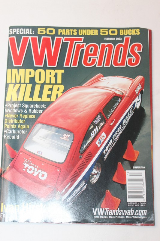 VW Trends Magazine February 2003 FEB Ivan Hirst Wolfsburd Bugpack