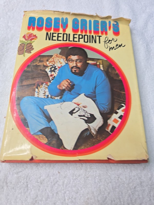 Rosey Grier’s Needlepoint For Men book Great Condition