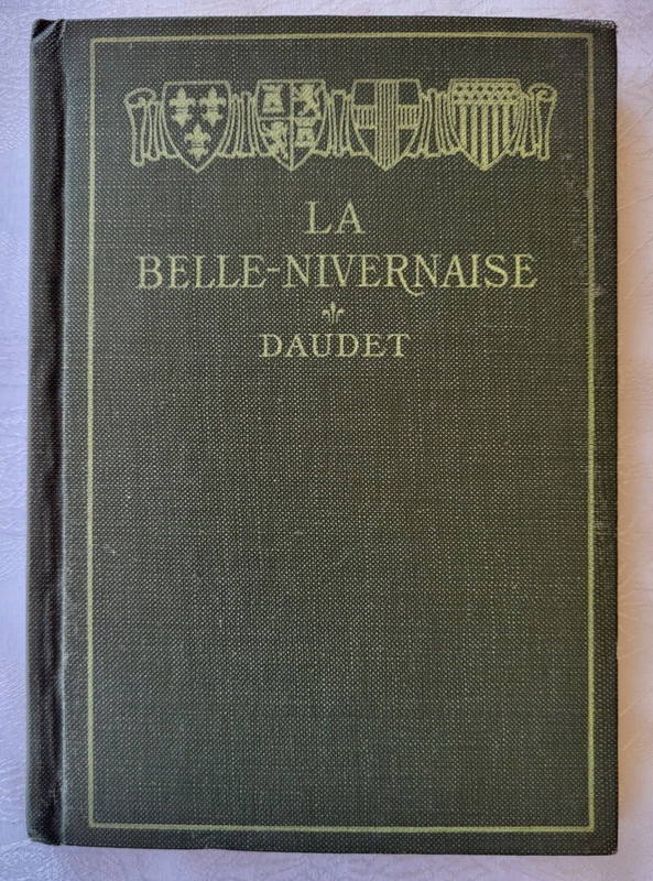 Antique 1920 HC Book «La Belle-Nivernaise» By Alphonse Daudet – Ginn & Co 5 x 7″
