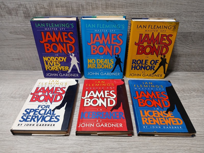 (Lot Of 6) Ian Fleming’s Master Spy James Bond by John Gardner Hardcover