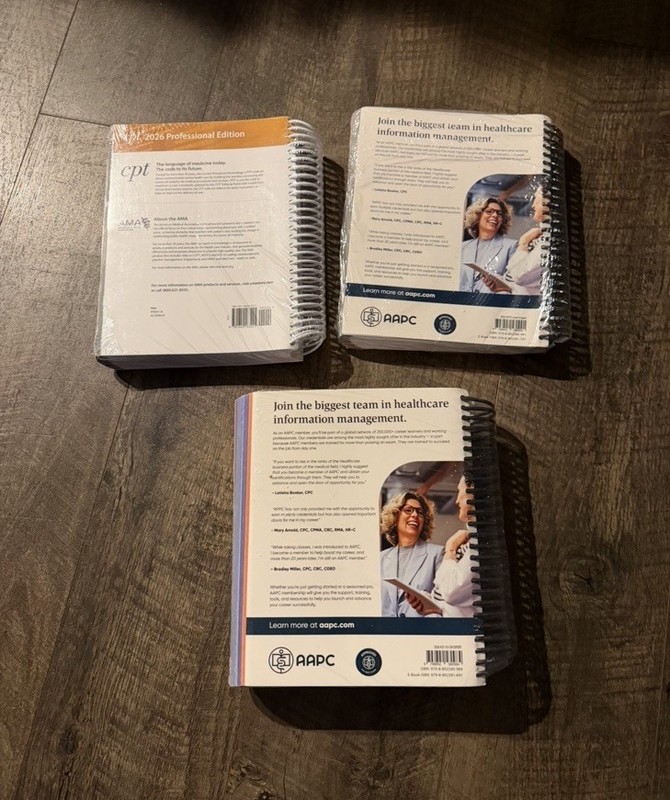 AAPC 2026 CPT Professional, HCPCS Level II & ICD-10-CM Books brand new gallery