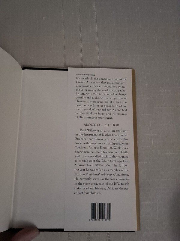 Continuous Atonement by Brad Wilcox (2009, Hardcover) gallery
