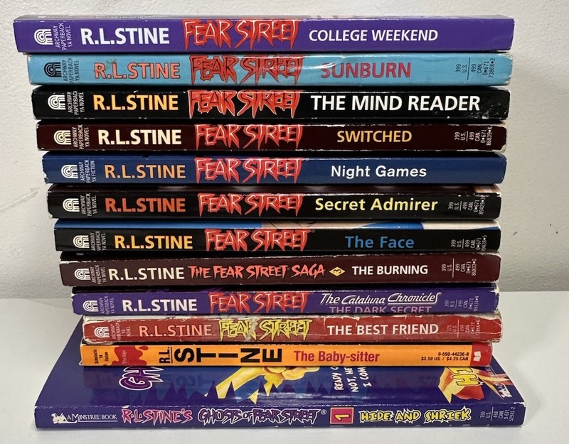 Lot of 12 Fear Street Paperbacks R.L Stine Vintage Horror Teen 90s Super Chiller
