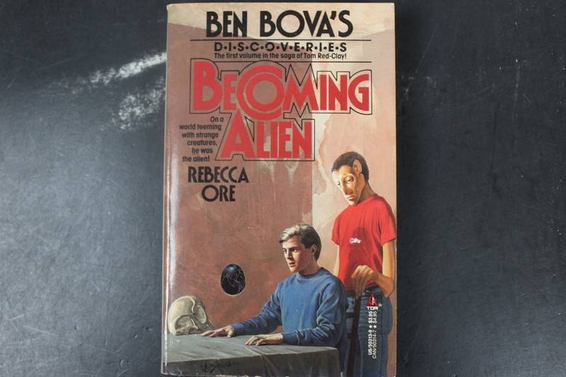 Becoming Alien Rebecca Ore 1988 Ben Bova’s Discoveries Sci-Fi TOR Book PB ~VG