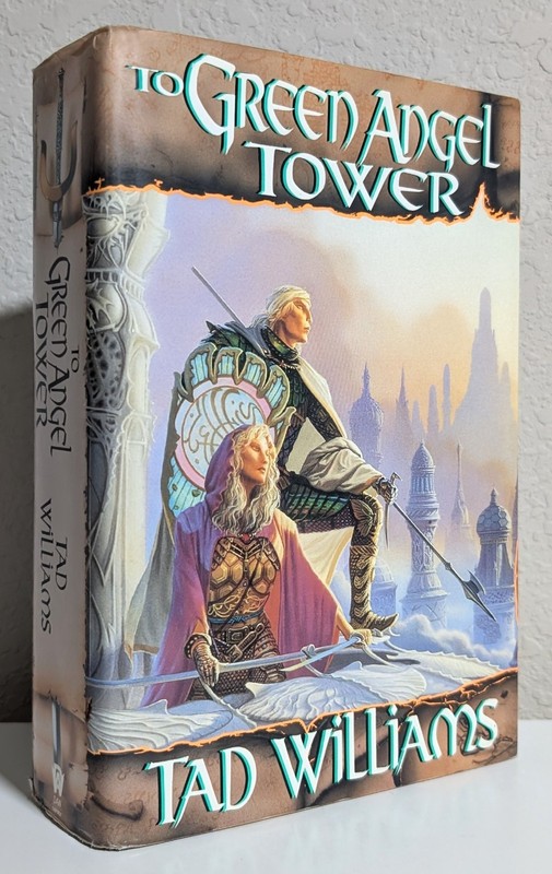Tad Williams = TO GREEN ANGEL TOWER = hardcover 1/1st 1993 – Whelan art -MS&T #3