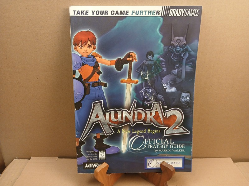 BradyGames Alundra 2 Official Strategy Guide Covers Playstation PS1? Pre-Owned