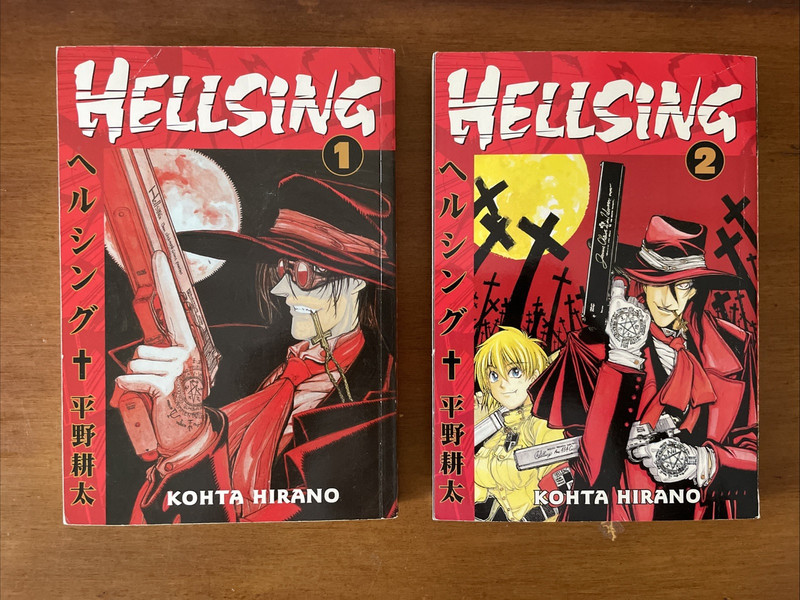 Hellsing Volumes 1-2 Manga Set OOP (Dark Horse English Paperback)