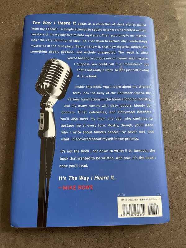 Way I Heard It by Mike Rowe (2019, Hardcover) gallery