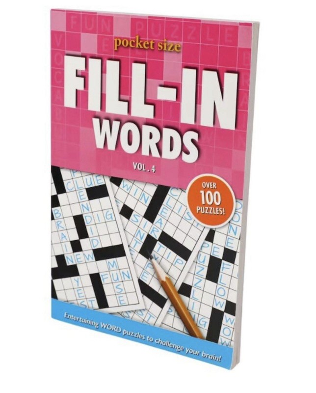 Fill-In Pocket Size Puzzle Book - Like Crossword But With Numbers Or Words gallery