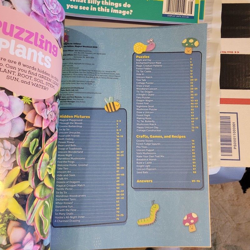 Hidden Pictures: Highlights Magazine 2026 ~ Lot Of 4 ~ Super Sweet, Funniest gallery