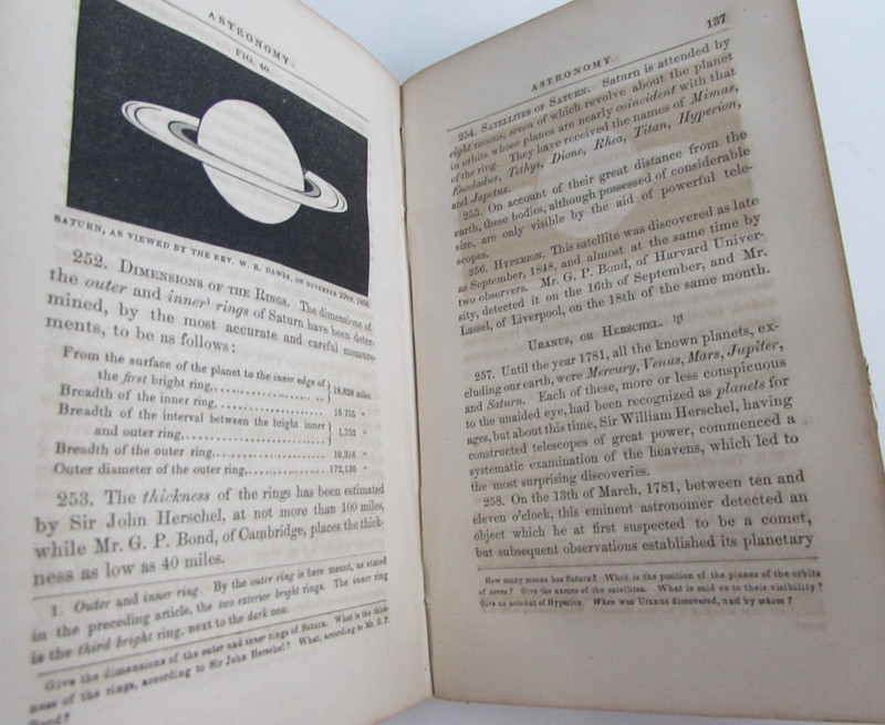 1857 Common School Astronomy John Brocklesby & Book Of Stars A Frederick Collins gallery