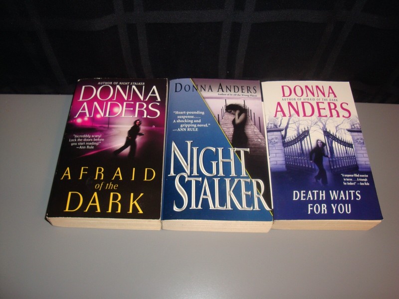 Donna Anders 3 Book Lot Afraid of the Dark Night Stalker Death Waits for You