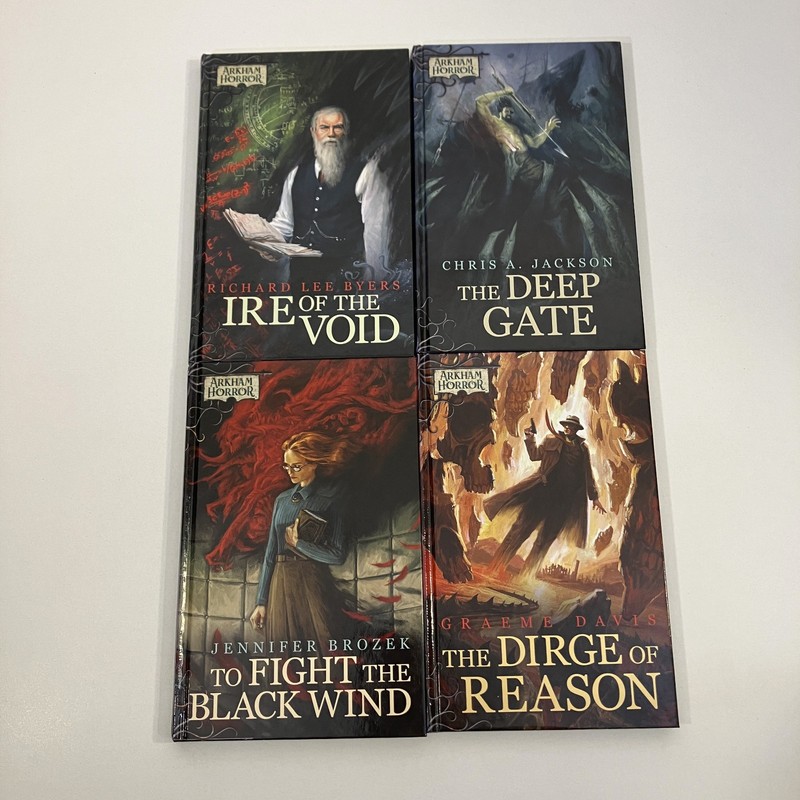 4 Arkham Horror Hardcover 2017 Novellas Lot Fantasy Flight Games Byers Jackson