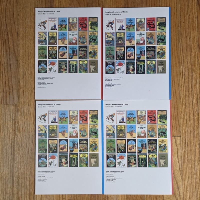 Herge - The Adventures Of Tintin Lot Of 18 Softcover Comic Book Graphic Novel gallery