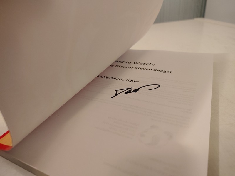 Hard to Watch The Films of Steven Seagal by David C. Hayes Paperback Book Signed gallery