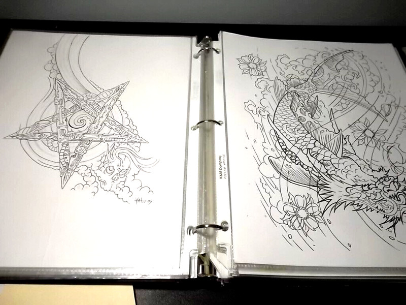 3 ring notebook Tattoo flash Varied artists Circa 2000 and up gallery
