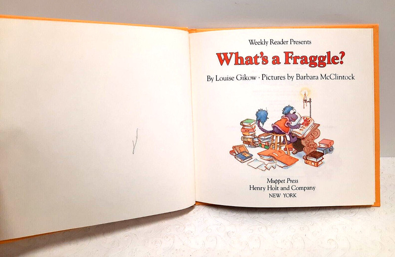 Lot of 3 Fraggle Rock Books:Whats a Fraggle, Goodnight Wembley, No One Knows HC gallery