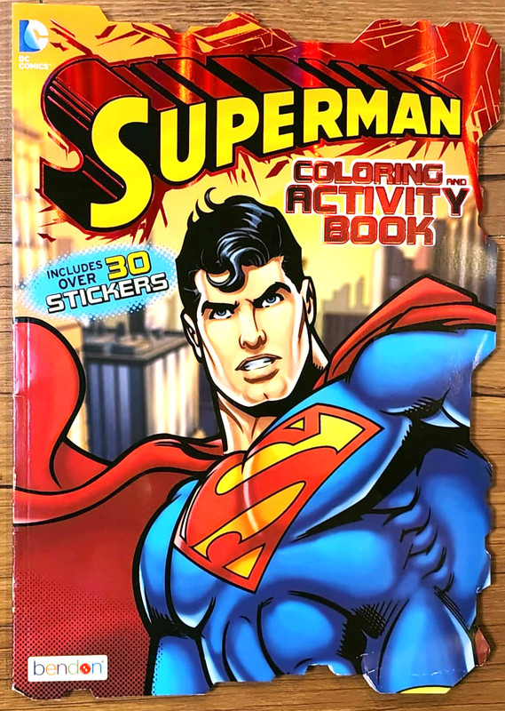 DC Comics SuperMan Coloring & Activity Book + Stickers 2013