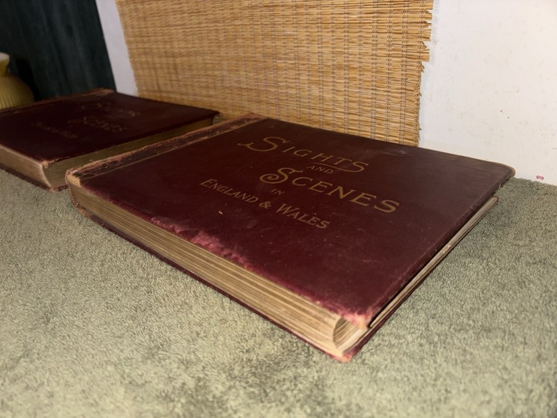 Antique 1895 Book Set: Sights and Scenes in England & Wales (Volumes I & II) gallery