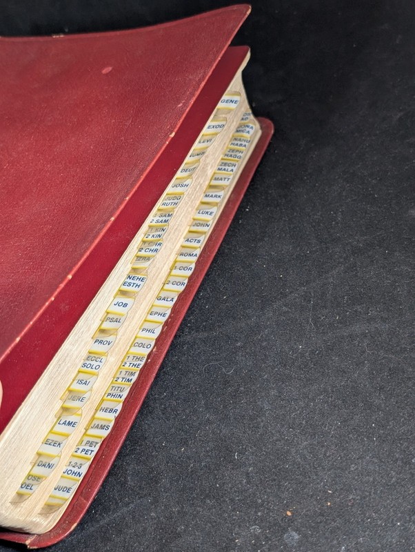 NASB Ryrie Study Bible bonded Leather 1978 Tabbed gallery