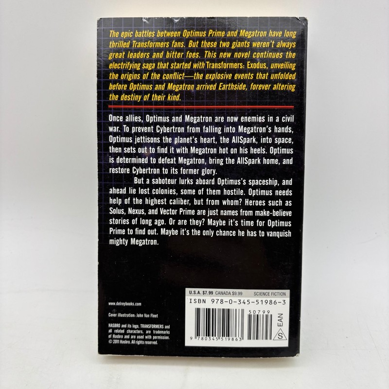 Transformers Exiles Alex Irvine 2011 Mass Market Paperback Sci-Fi Del Rey gallery