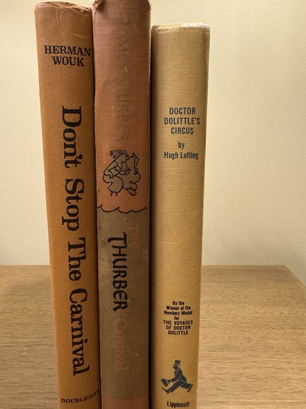 Vintage Book Set-3 Works Titled w/ "Circus"/"Carnival"-Themed -Yellow/Light gallery