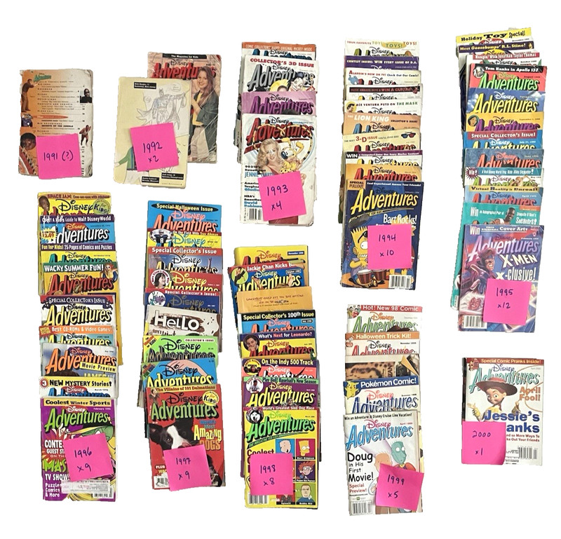 DISNEY ADVENTURES MAGAZINE Lot 62 Issues 1992-2000 Kids Comics 90’s gallery