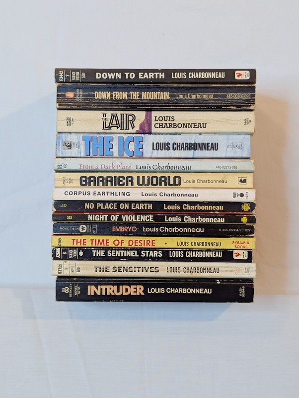 Lot Of 14 Louis Charbonneau Books Embryo Sentinel Earthling Ice Lair Barrier gallery