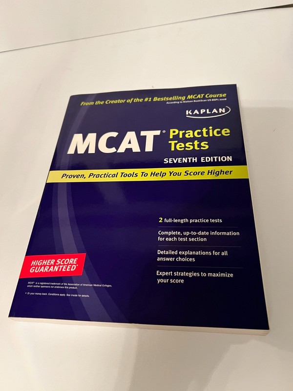 Kaplan MCAT Practice Tests Seventh Edition Study Guide Book English