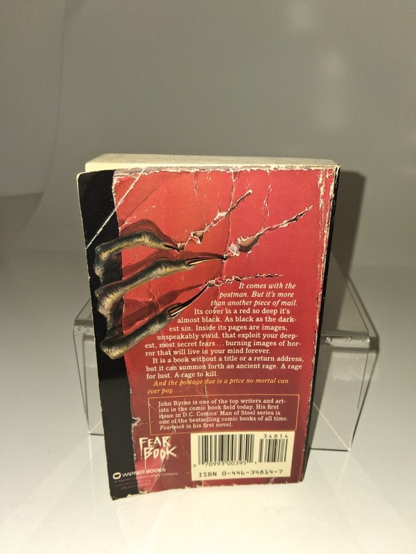 Fear Book by John L. Byrne. First Warner Books Printing (1988) #014 gallery