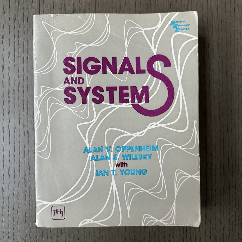Signals and Systems by Oppenheim, Willsky, & Nawab 1983 Eastern Economy Edition