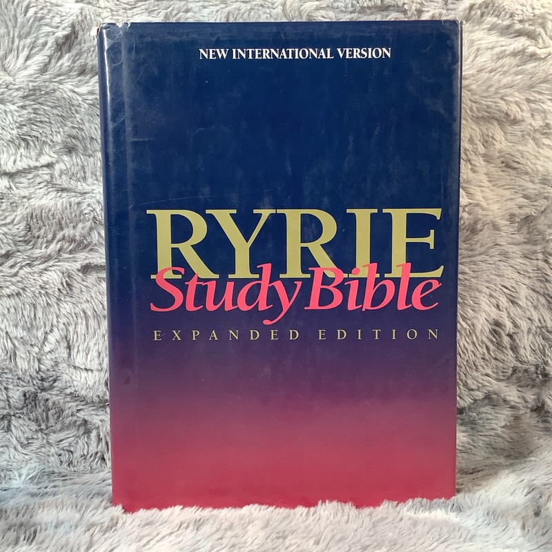 NIV Ryrie Study Bible 1994 Hardcover Text 1984 FREE SHIPPING