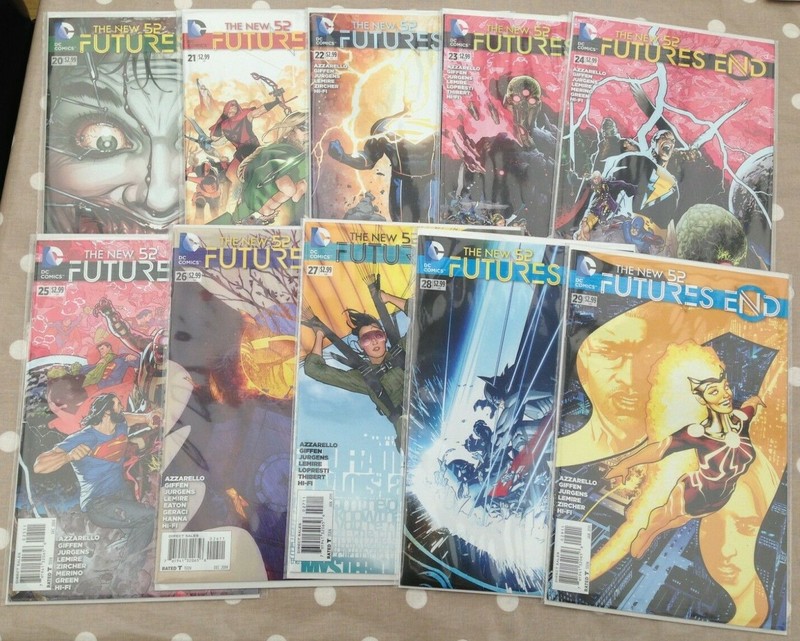 Futures End #0 to #48, #1 Signed by Jeff Lemire, Complete Set, Bagged & Boarded gallery