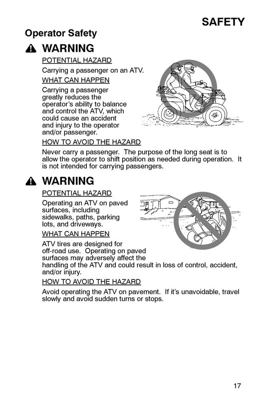 POLARIS 700 EFI 2005 Owners Manual - BINDING - COVERING - XL FOLDOUT PAGES gallery