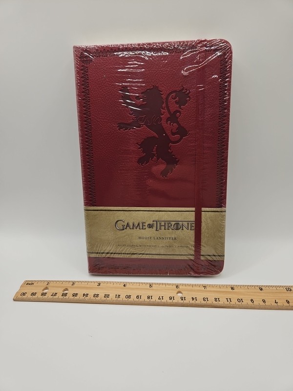 Game of Thrones: RULED POCKET JOURNAL – HOUSE LANNISTER (Red) New