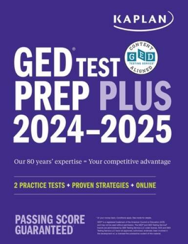 GED Test Prep Plus 2024-2025: Includes 2 Full Length Practice Tests, 1000 – GOOD