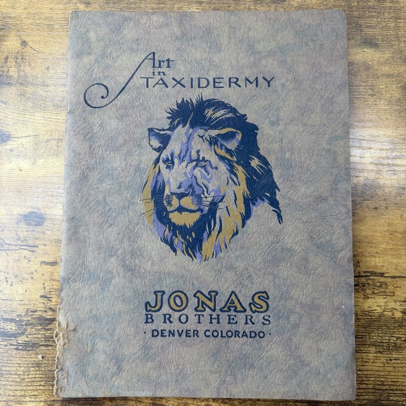 1936 Jonas Brothers «Art in Taxidermy» Catalog Denver CO Wildlife History