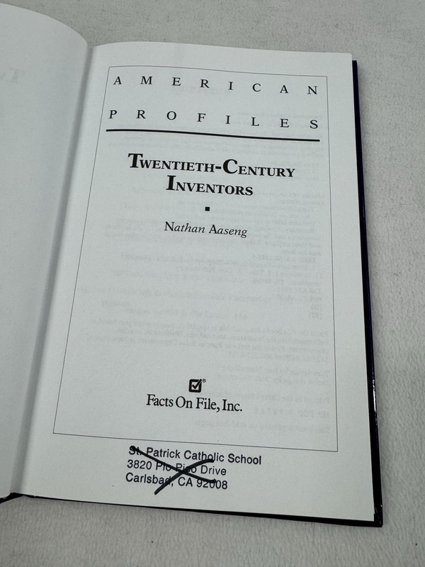 Twentieth-Century Inventors Nathan Aaseng 1991 HC American Profiles gallery