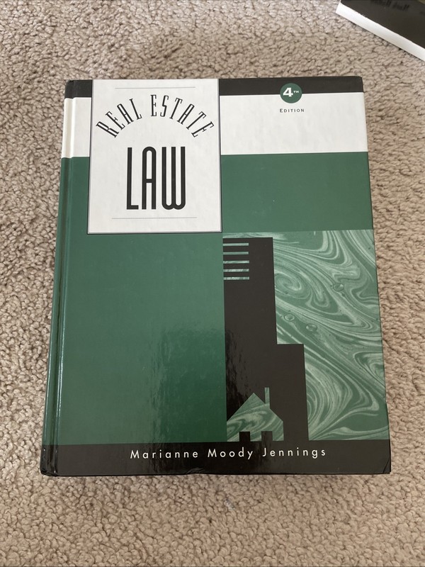 Real Estate Law by Marianne M. Jennings (1994, Hardcover)