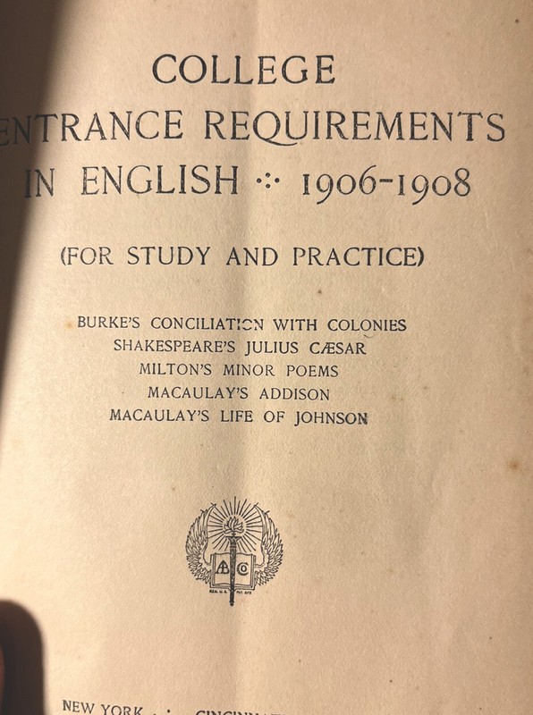 College entrance requirements in English 1906 -1908 Hardback Book gallery