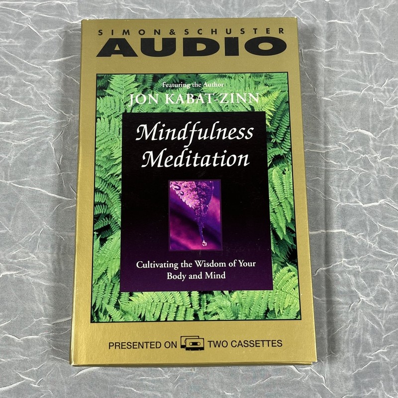 Mindfulness Meditation by Jon Kabat-Zinn Audiobook Cassettes 2 Tapes