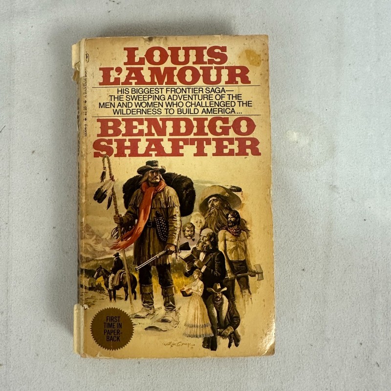 Louis LAmour Bendigo Shafter Historical Frontier Paperback Bantam Edition 1979